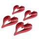 thumbnail image 3 of 4 piezas de corazones hechos amor colgante de pared de habitación decoración regalos para boda rojo mayimx Colgante colgante de corazón de amor, 3 of 9