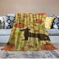 thumbnail image 2 of HENGT Cute Pine Nut Pumpkin Throw Blanket Soft Flannel Sherpa Warm Cozy Bedding Home Decor for All Seasons, 2 of 6
