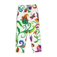 thumbnail image 4 of Disketp Paisley Print Women'S Comfy Pajama Pants Casual Drawstring Palazzo Lounge Wide Leg Pants, 4 of 9