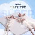 thumbnail image 5 of 3 inch Gel Memory Foam Mattress Topper King Size Cooling Pad Bed Topper with Removable Cover, White, 5 of 12