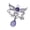 A, variant on Rhinestones Wing Pendant Craft Supplies Jewelry Embellishment With Long Time Use Alloy