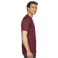 thumbnail image 3 of American Apparel Fine Jersey V-Neck Tee, L, Cranberry, 3 of 3