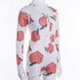 thumbnail image 2 of Combinaison Courte d'Été pour Femmes Motifs Poivron/pêche Manches Longues Pyjama Slim, 2 of 7