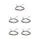 thumbnail image 1 of Juego de pulseras trenzadas de concha sweethay para vestido diario Negro 5Conjunto, 1 of 6