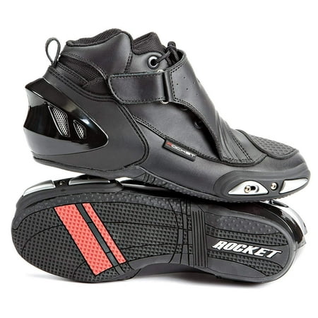 Joe Rocket Joe Rocket 'Velocity V2X' Mens Black Riding Shoes Black (Best Tennis Shoes For Motorcycle Riding)