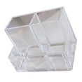 thumbnail image 4 of Desk Pen Holder, Stable Clear Pencil Organizer Cup 3 Compartments  for Study Room, 4 of 8