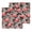 Bright Red, variant on Pink Flamingo Kitchen Dish Towels for Drying Dishes Set of 2, Blue Summer Tropical Plants Leaves Waffle Weave Microfiber Hand Tea Bathroom Towels Quick Dry & Absorbent Towel 12x12