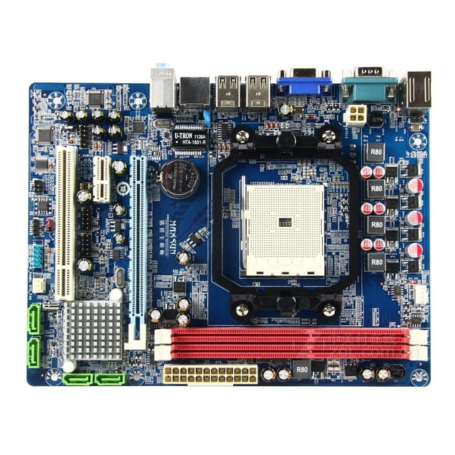 Placa base MAXSUN MS-A55DL con conector FM1, AMD A55, DDR3, micro ATX
