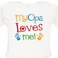 thumbnail image 4 of Inktastic My Opa Loves Me Boys or Girls Long Sleeve Baby Bodysuit, 4 of 5