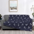 thumbnail image 2 of Fuzoiu Anchors Print Flannel Blanket,Throw Blanket,Flannel Home Decor,Fleece Bed Blankets,Cozy Soft Blanket for Bed, Sofa, Camping, and Travel-80"x60", 2 of 6