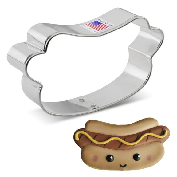 Ann Clark Hot Dog Cookie Cutter 4", Made in USA