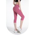 thumbnail image 6 of Jxximdong Leggings for Women Women's Capri Yoga Pants With Pockets High Waisted Legging For Workout Pink M Yoga Pants, 6 of 6