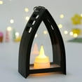 thumbnail image 2 of GUOOL Candle Lantern Flameless LED Light Electronic Candle Light for Living Room Home Black, 2 of 8