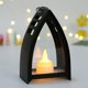 thumbnail image 1 of linterna colgante decorativa LED linterna lámpara electrónica luz viento lámpara para jardín interior hogar Navidad Negro BLESIY Lámpara portavelas, 1 of 7