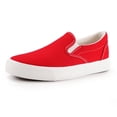 thumbnail image 2 of KEINDI Women’s Slip On Canvas Low Top Shoes Fashion Sneakers and Casual Loafers Flats Shoes For Women Red size 8.5, 2 of 7