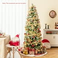 thumbnail image 4 of Gymax 6 FT Artificial Christmas Tree Pre-Lit Hinged Xmas Tree w/ 580 Flocked Frosted Tips, 4 of 10