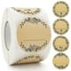 thumbnail image 1 of 500 Pieces Kraft Paper Stickers, Self-adhesive Labels 5 Cm, Jam Jar Stickers, 1 of 4