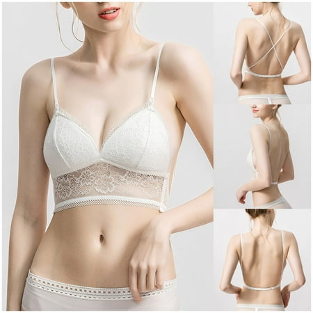 

CAICJ98 Lingerie For Women Plus Size Women s Easy Does It Underarm Smoothing with Seamless Stretch Wireless Lightly Lined Comfort Bra White L