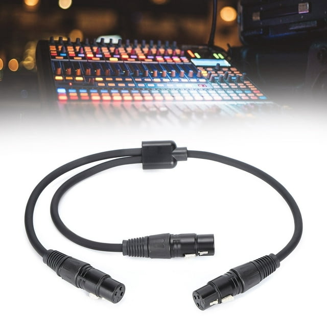 Câble Xlr Femelle vers Double Xlr Femelle Câble Xlr Femelle vers Double Xlr Femelle Câble Microphone Xlr Femelle vers Femelle Câble Séparateur Xlr vers Xlr Cordon de Connexion JORINDO JD6073 Xlr