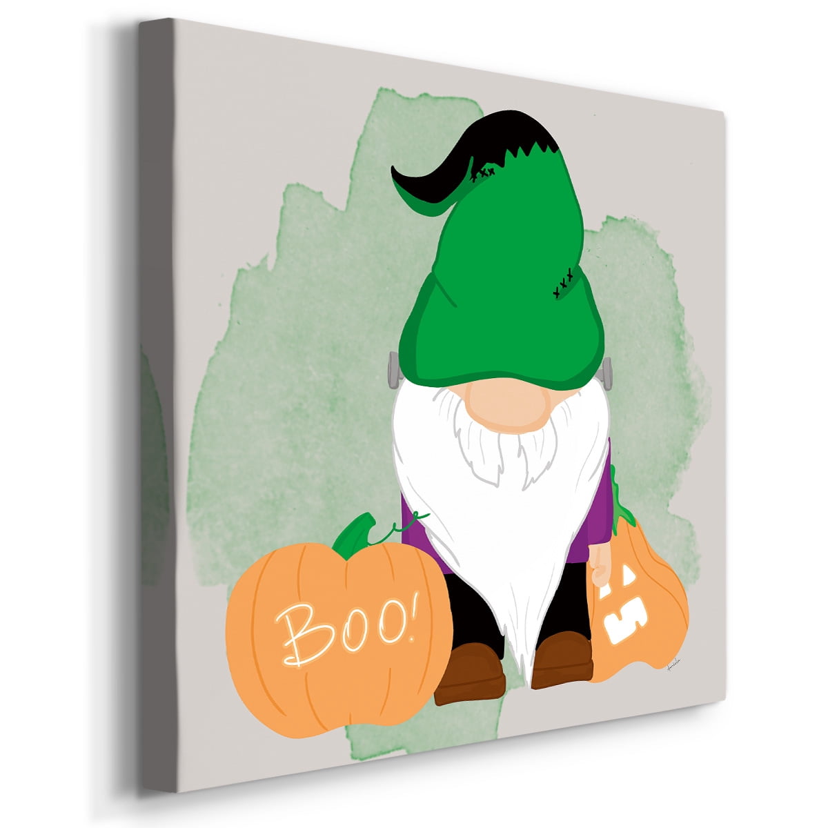 Frankenstein's Gnome- Gallery Wrapped Canvas
