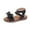 Black, variant on REgarm Girls Sandal Stripped Slides Girls' Summer Bowknot Soft Sole Sandals White,9（Toddler/Little Kid)