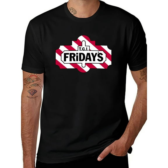 Fridays-restaurant T-Shirts Graphic Shirt,Men's Women's T-Shirts Crew Neck Cotton T-Shirts Classic Basic Tees
