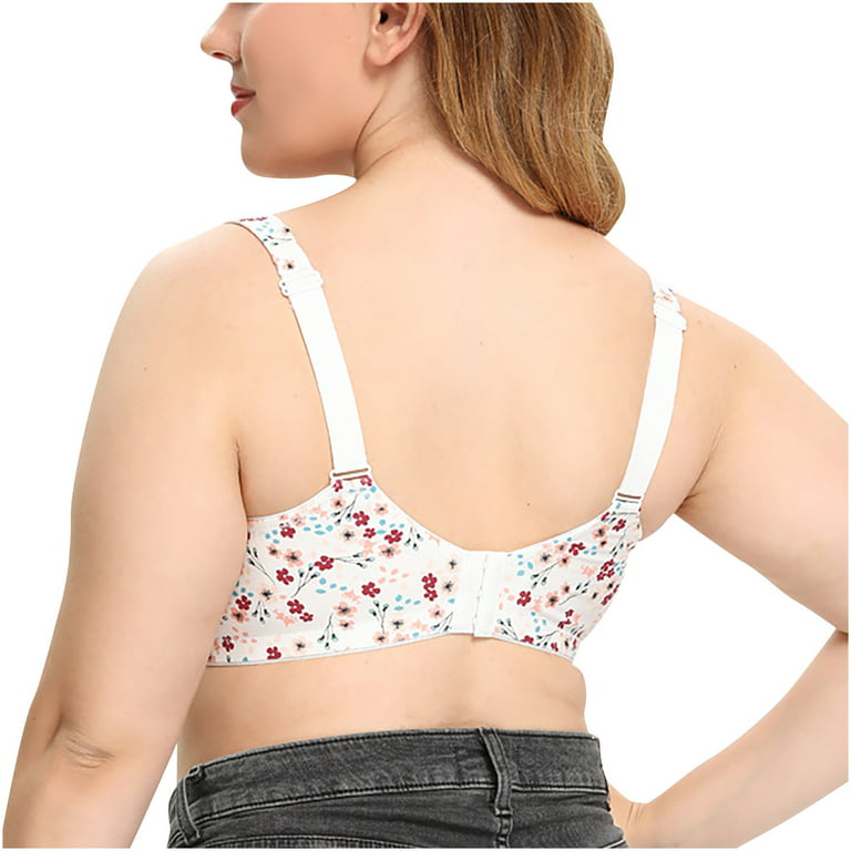 Dqueduo Wirefree Bras for Women ,Plus Size Sports Bra Wirefreee