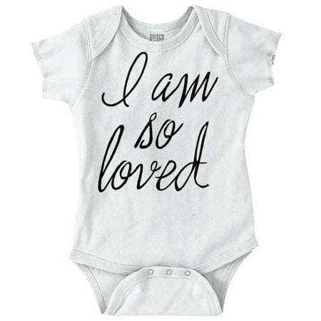 

Brisco Brands I Am So Loved Adorable Baby Bodysuits for Girls