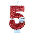 thumbnail image 1 of RYGRZJ Baseball Birthday Candles For Cake Decorations 0-9 Number Candle Baseball, 1 of 5