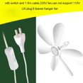 thumbnail image 4 of 220V 20W Silent Ceiling Fan Mute Electric Hanging Fan with Switch for Room, 4 of 6