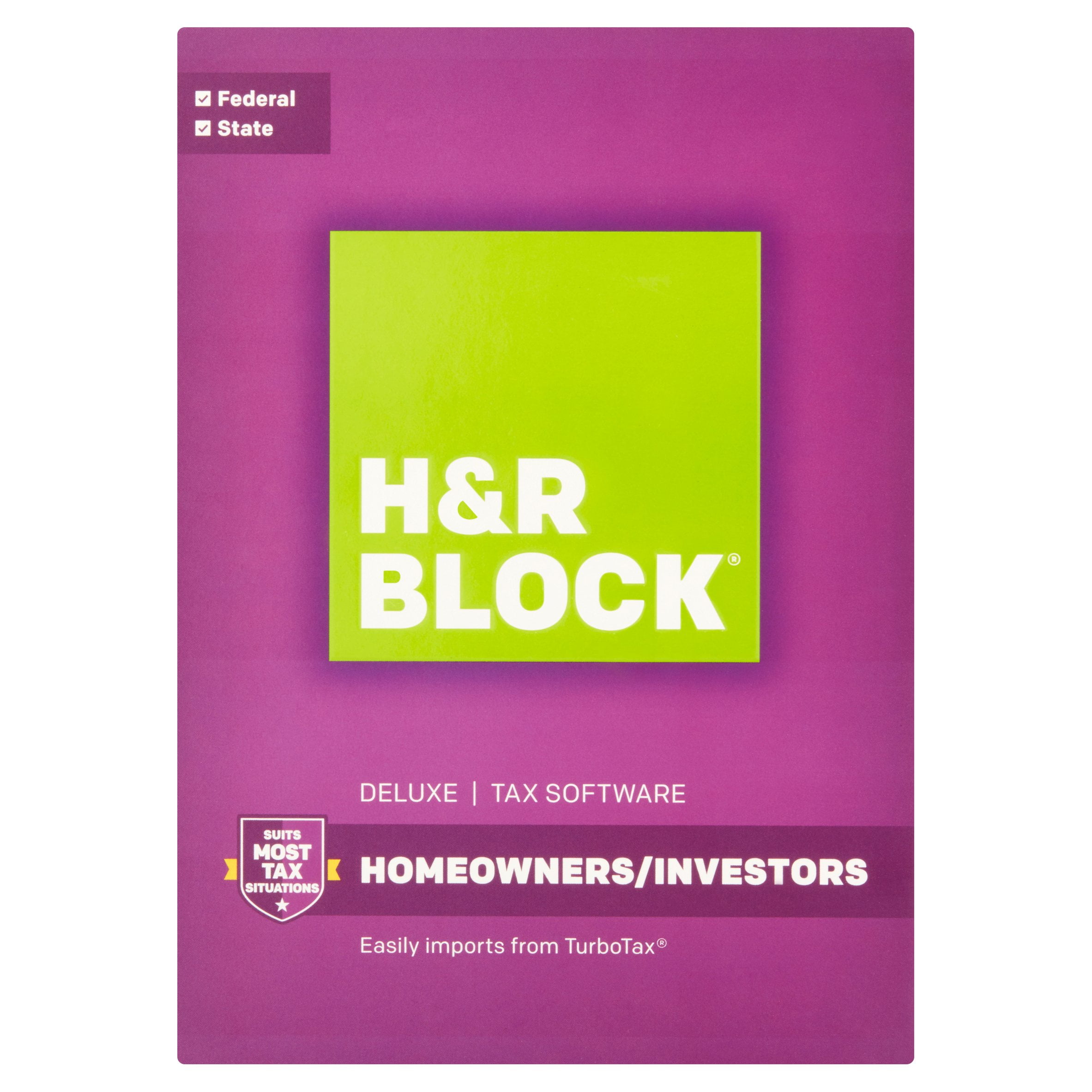 H&R Block Deluxe Tax Software