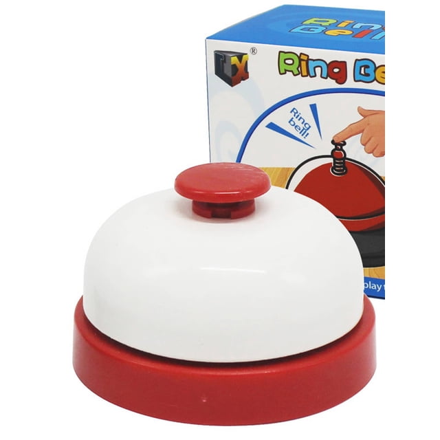 1pc Red Handheld Bell For Quiz Game, Answer Buzzer