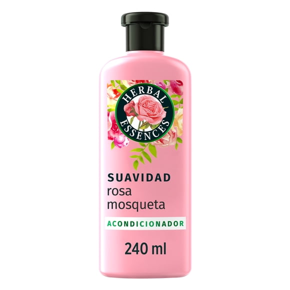 Acondicionador Suavidad Rosa Mosqueta Herbal Essences para mayor brillo y suavidad 240 ml