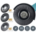 thumbnail image 3 of Wood Grinding Wheel, 3Pcs Incisive Tooth Wood Carving Disc Set High Strength Plane Slope Arc Heat Resistant  for Angle Grinder, 3 of 7