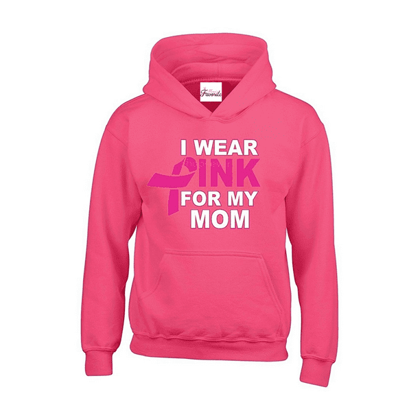 i wear pink for my mom hoodie