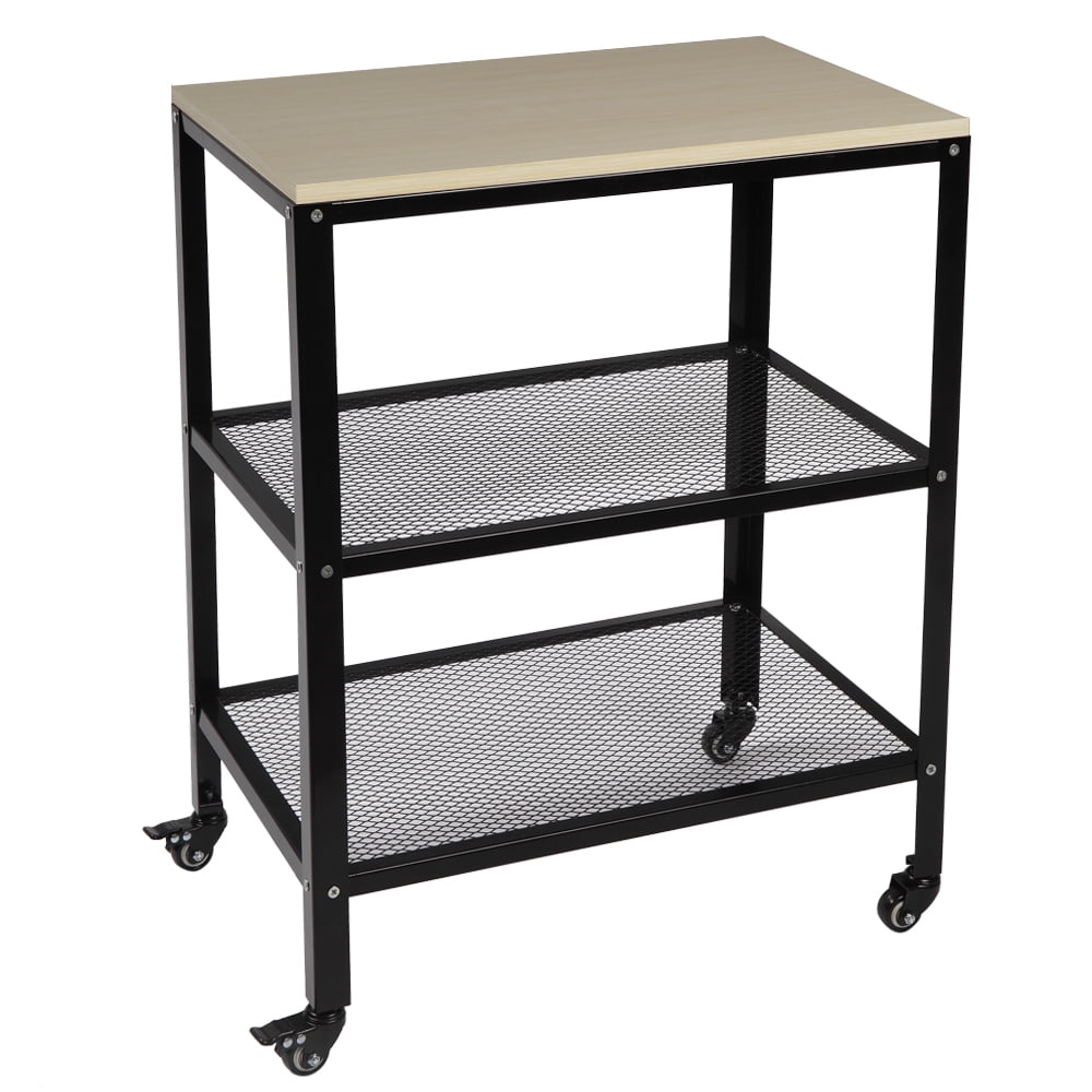 QXDRAGON 3Tier Kitchen Microwave Cart, Rolling Kitchen Utility Cart
