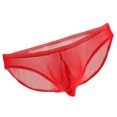 thumbnail image 1 of Slips Bolsa Abultamiento Redes Atractivo Del Hilado De Los Hombres Transpirable T-back L Rojos Sunnimix Ropa interior hombre, 1 of 7