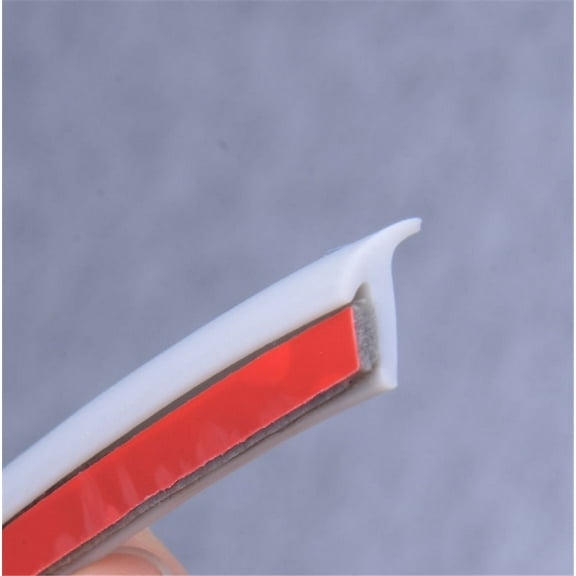 Car Seal Rubber Weatherstrip Edge Trim White For Bumper Lip Headlight Side Skirt