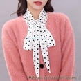thumbnail image 6 of LoudSung Fake Collar Detachable Half Shirt Blouse False Collar Elegant Polka Dots Bow Knot for Women Girls, 6 of 7