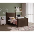 thumbnail image 2 of Meridian Furniture Elias Brown Velvet Twin Bed, 2 of 9