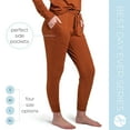 thumbnail image 3 of Hello Mello Best Day Ever Lounge Jooggers Lightweight Pajama Pants, Coffee (Women's), 3 of 8