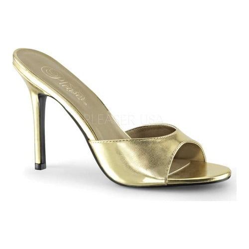 gold pleaser heels