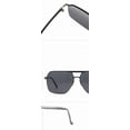 thumbnail image 3 of Polarized Sunglasses Men's Frameless Driving Box Sunglasses Outdoor Fishing (Color : A, Size : Medium), 3 of 4