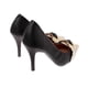 thumbnail image 5 of Zapatillas ?ngela color negro con detalle de moño y hebilla dorada en punta 24.0 Dorothy Gaynor Zapatillas ?ngela color negro con detalle de moño y hebilla dorada en punta 24.0, 5 of 6
