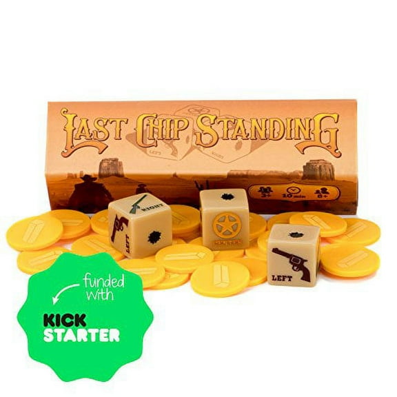 Last Chip Standing - Fast, Light & Fun Pocket Family Dice Game