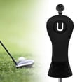 thumbnail image 1 of Funda Protectora Cola para Cabeza de Palo de Golf U Negra Cuero PU, 1 of 8