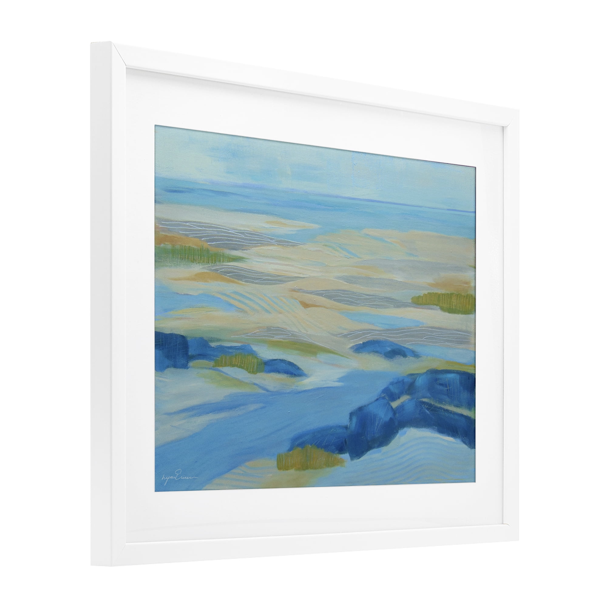 Stupell Industries Coastal Walk Among Dunes White Framed Print Under Glass, design by Lynn Ericson Fine Art
