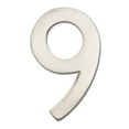 thumbnail image 2 of Architectural Mailboxes 3585SN-9 Solid Cast Brass 5 in. Satin Nickel Floating House Number 9, 2 of 2