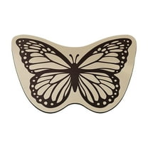 Lilixerw 16 x 24 Inch Bath Rug,Cute Butterfly Ultra Soft Non Slip Floor Mat for Toilet Bathroom Living Room Kitchen