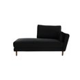 thumbnail image 1 of Chaise lounge brazo derecho Levanto pata nogal - Negro WEIK Levanto, 1 of 1
